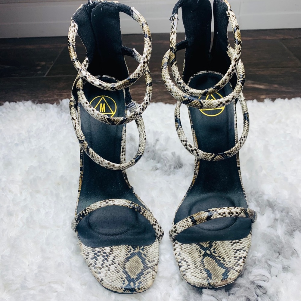 Snake Print Heels